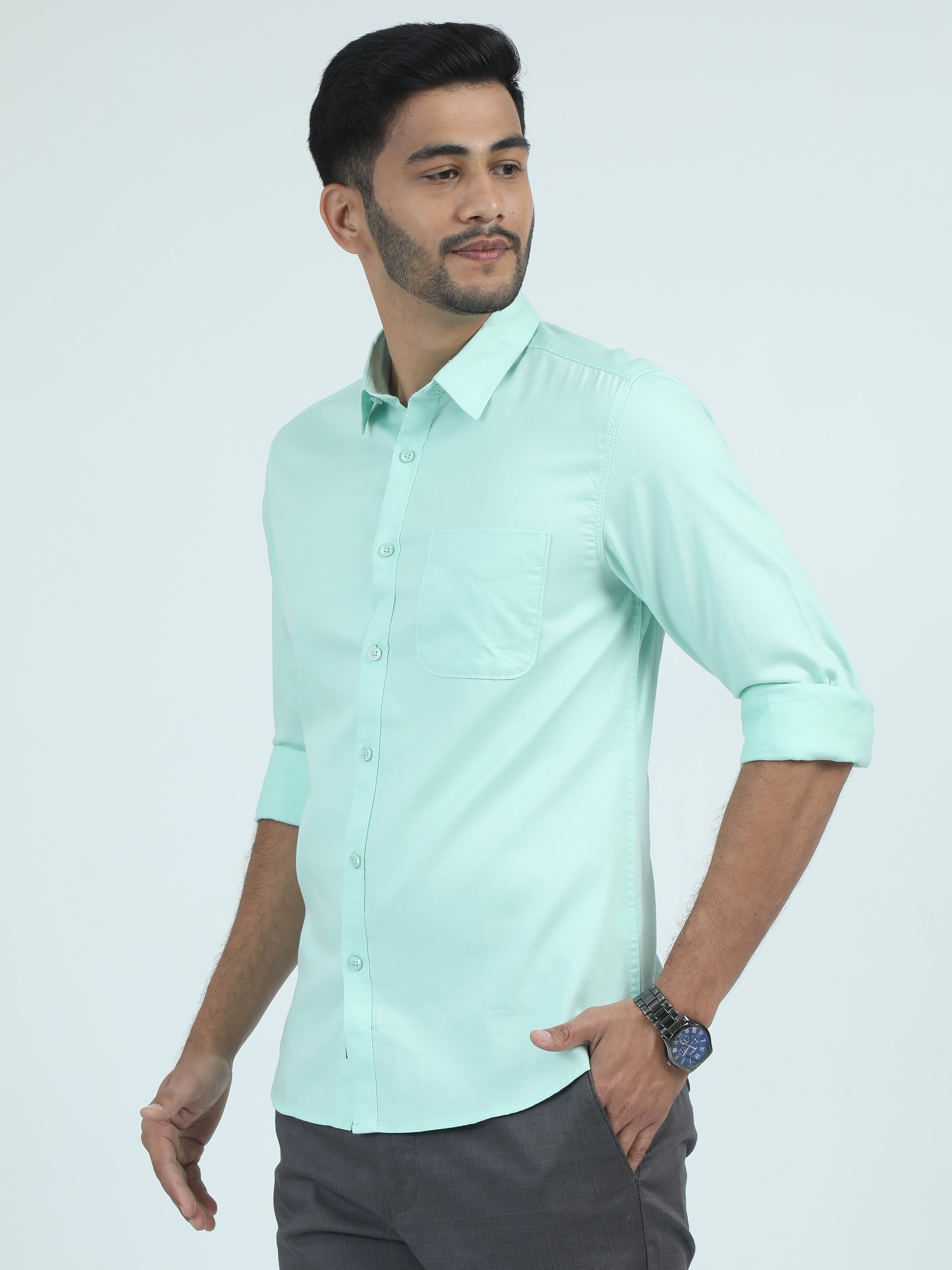 MEN'S PISTA SOLID SLIM FIT SHIRT