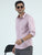 MEN'S LT.PINK SOLID SLIM FIT SHIRT