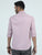 MEN'S LT.PINK SOLID SLIM FIT SHIRT