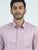 MEN'S LT.PINK SOLID SLIM FIT SHIRT