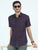 MEN'S PURPLE PRINT SLIM FIT SHIRT