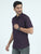 MEN'S PURPLE PRINT SLIM FIT SHIRT