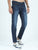 MEN'S BLUE SOLID SLIM FIT JEANS