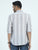 MEN'S ASH GREY STRIPES SLIM FIT SHIRT