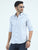 MEN'S LT.BLUE  PRINT SLIM FIT SHIRT