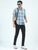 MEN'S DK.BLACK SOLID SLIM FIT JEANS