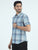 MEN'S BLUE CHECKS SLIM FIT SHIRT