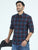 MEN'S MAROON CHECKS SLIM FIT SHIRT