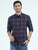 MEN'S MAROON CHECKS SLIM FIT SHIRT