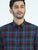 MEN'S MAROON CHECKS SLIM FIT SHIRT