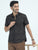 MEN'S BROWN PRINT SLIM FIT SHIRT