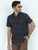 MEN'S BLACK PRINT SLIM FIT SHIRT