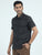 MEN'S BLACK PRINT SLIM FIT SHIRT