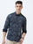 MEN'S BLUE PRINT SLIM FIT SHIRT