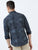 MEN'S BLUE PRINT SLIM FIT SHIRT