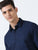 MEN'S NAVY-SOLID SLIM FIT SHIRT