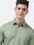 MEN'S LT.GREEN-SOLID SLIM FIT SHIRT