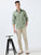 MEN'S LT.GREEN-SOLID SLIM FIT SHIRT