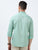 MEN'S GREEN PRINTED  SLIM FIT SHIRT