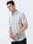 MEN'S GREY CHECKED SLIM FIT SHIRT