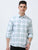 MEN'S LT.GREEN CHECKED  SLIM FIT SHIRT