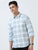 MEN'S LT.GREEN CHECKED  SLIM FIT SHIRT