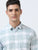 MEN'S LT.GREEN CHECKED  SLIM FIT SHIRT