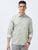 MEN'S GREEN PRINT SLIM FIT SHIRT