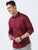 MEN'S MAROON-SOLID SLIM FIT SHIRT