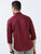 MEN'S MAROON-SOLID SLIM FIT SHIRT