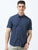 MEN'S NAVY PRINT SLIM FIT SHIRT