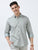 MEN'S GREY PRINTED SLIM FIT SHIRT