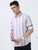 MEN'S PINK STRIPES SLIM FIT SHIRT