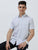 MEN'S WHITE PRINT SLIM FIT SHIRT