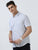 MEN'S WHITE PRINT SLIM FIT SHIRT