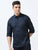 MEN'S NAVY PRINTED SLIM FIT SHIRT