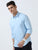 MEN'S LT.BLUE-SOLID SLIM FIT SHIRT