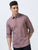 MEN'S DARK PINK-SOLID SLIM FIT SHIRT