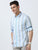 MEN'S BLUE STRIPES SLIM FIT SHIRT