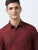 MEN'S LINEN MAROON  SOLID  SLIM FIT SHIRT