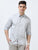 MEN'S LT.GREY PRINTED SLIM FIT SHIRT