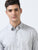 MEN'S LT.GREY PRINTED SLIM FIT SHIRT