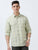 MEN'S GREEN CHECKED  SLIM FIT SHIRT