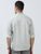 MEN'S WHITE PRINT  SLIM FIT SHIRT