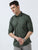 MEN'S GREEN PRINTED SLIM FIT SHIRT