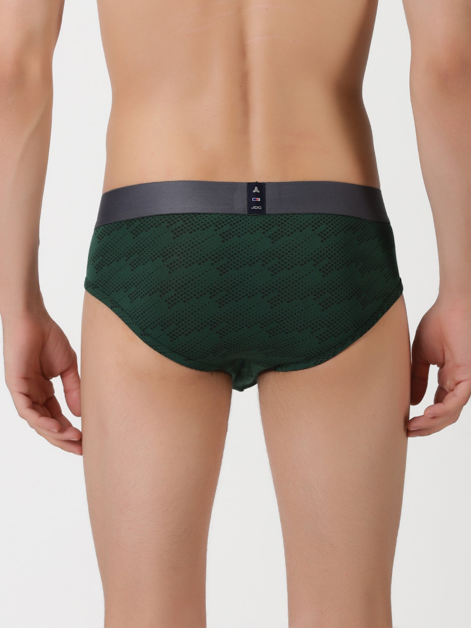 MEN'S Green Dot Print REGULAR FIT BRIEF