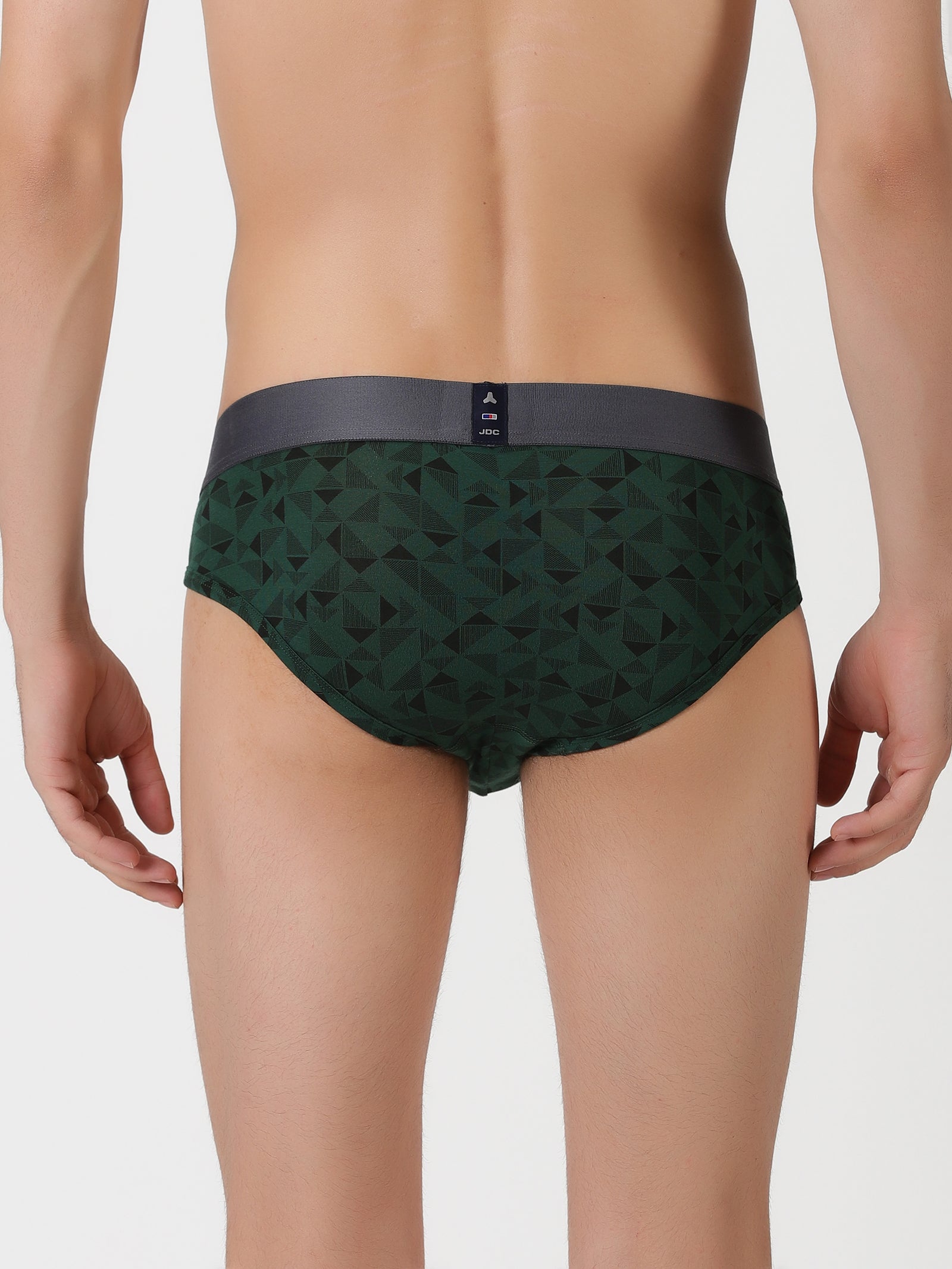 MEN'S Green Triangle Print REGULAR FIT BRIEF