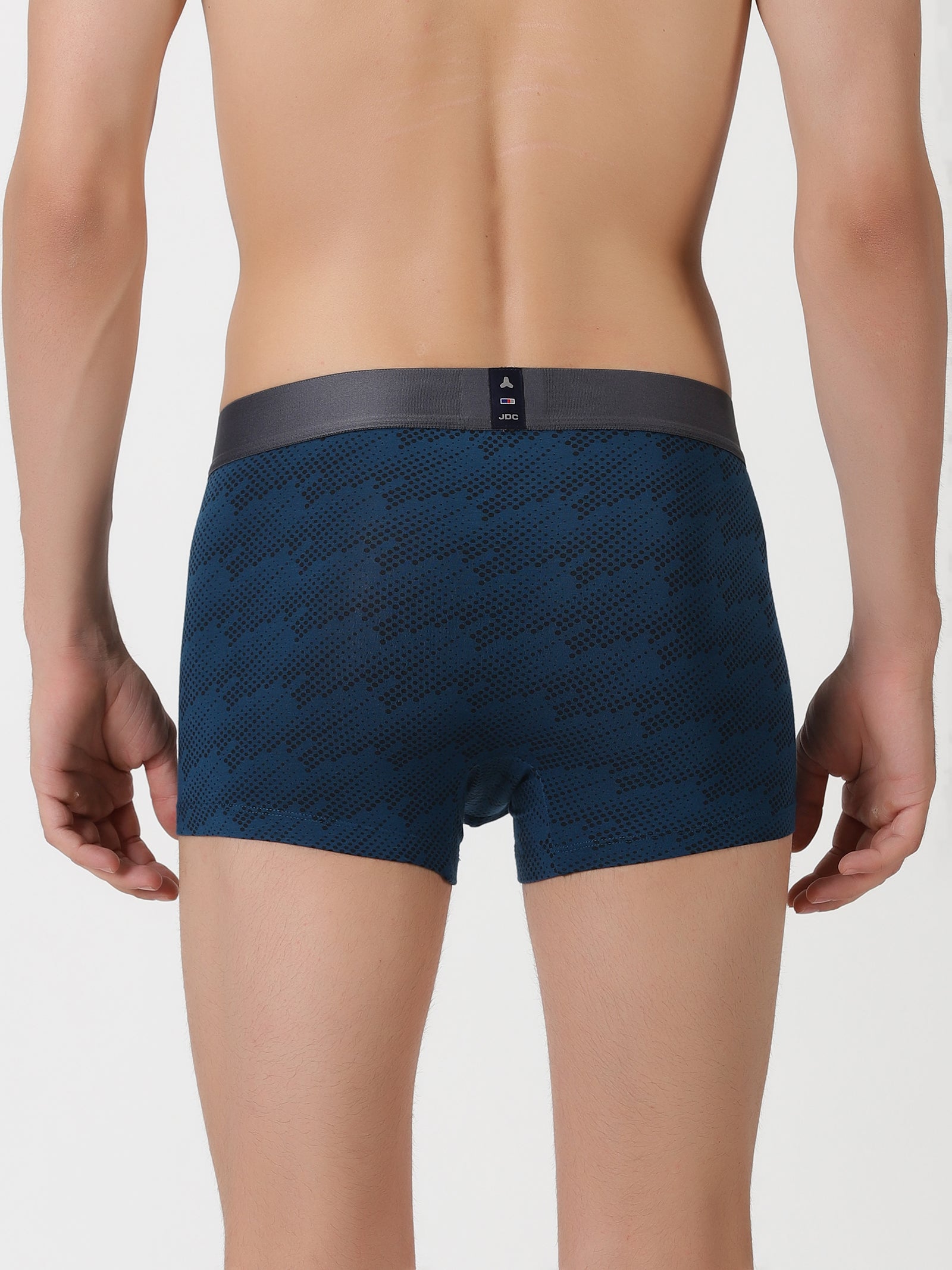 MEN'S BLUE DOT PRINT REGULAR FIT TRUNK