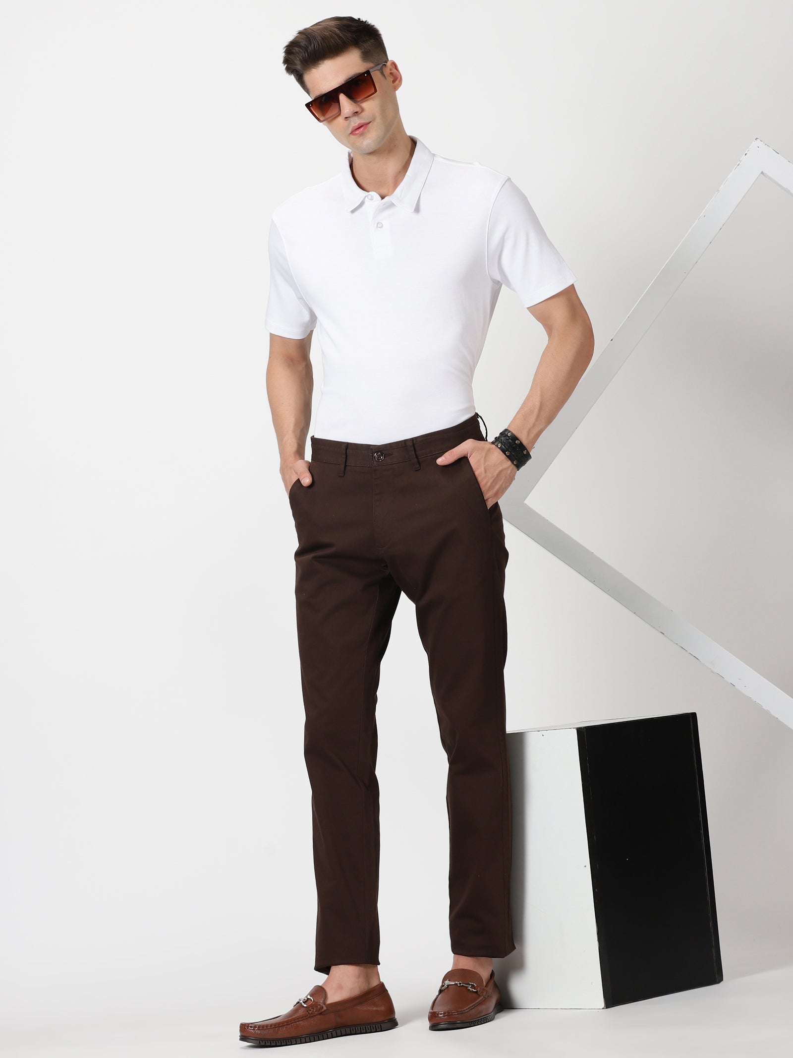 Men's formal cotton premium fabric trousers