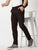 MEN'S COFEE BROWN SOLID JASON FIT TROUSER